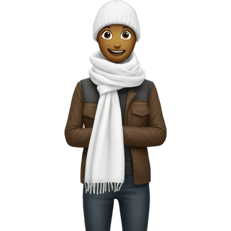 Scarf white emoji