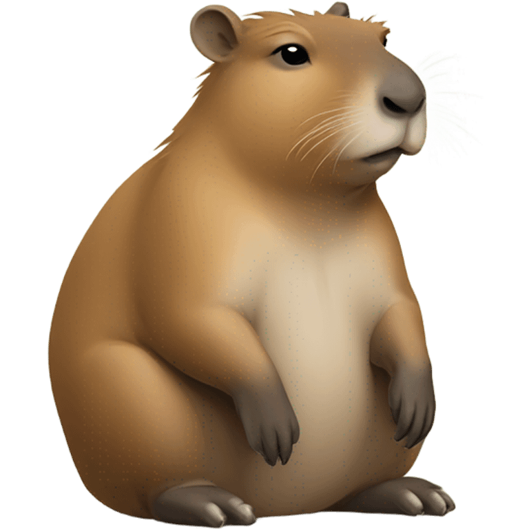 Thinking capibara emoji