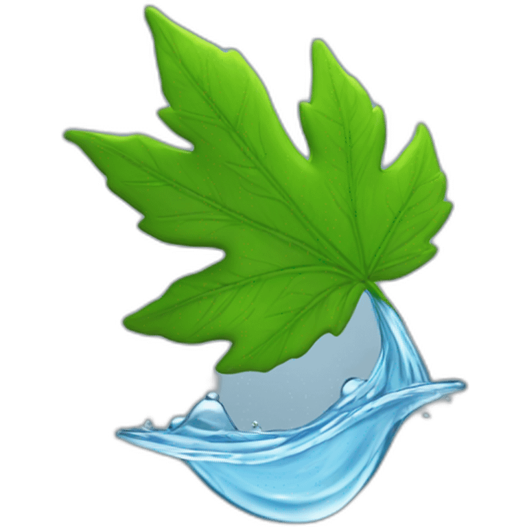 ptz-camera-recording-leaf-on-water-flow emoji