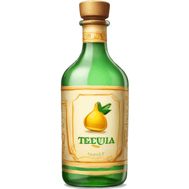 A bottle of tequila emoji