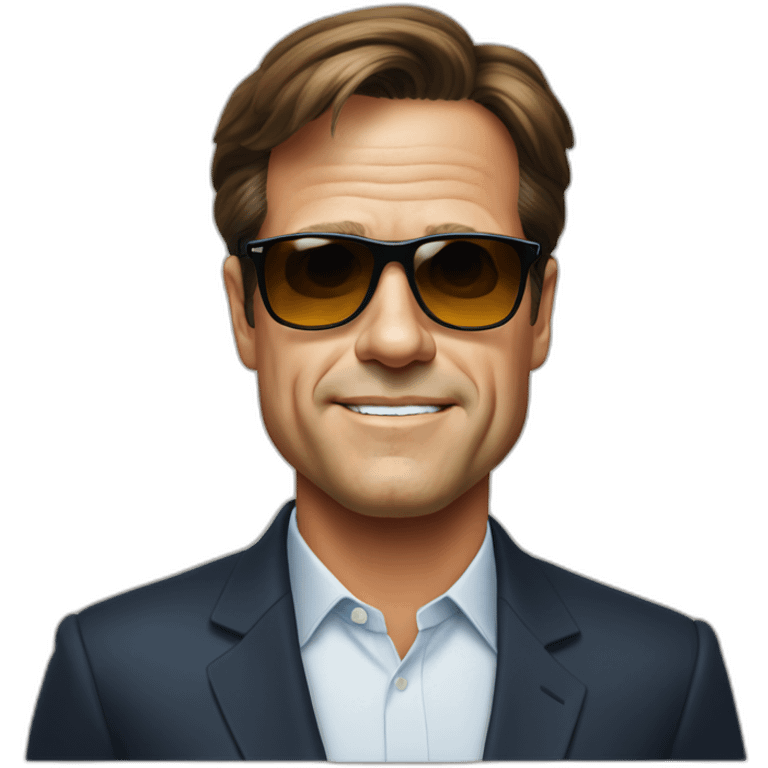 Mark Rutte with sunglasses emoji