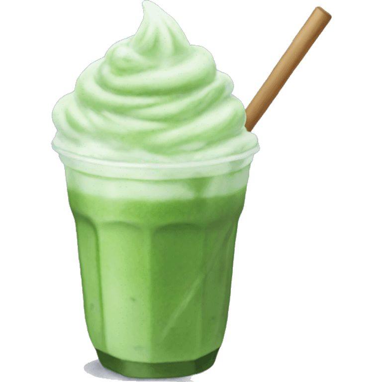 Iced matcha emoji