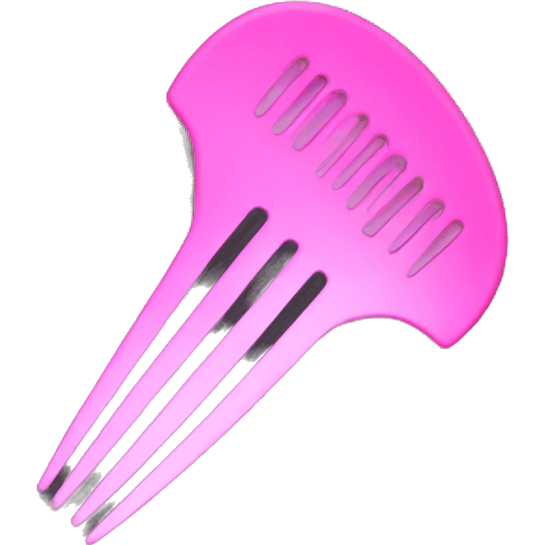 comb for hair pink emoji