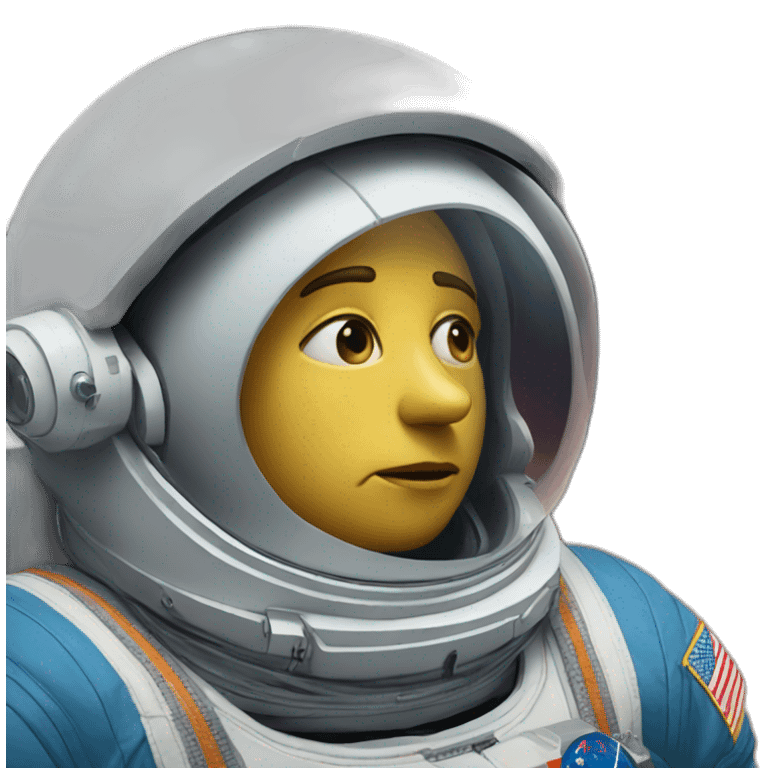 Un astronauta triste  emoji