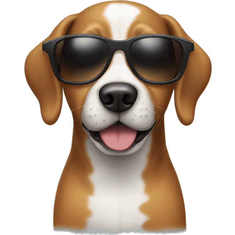 Dog with sunglasses  emoji