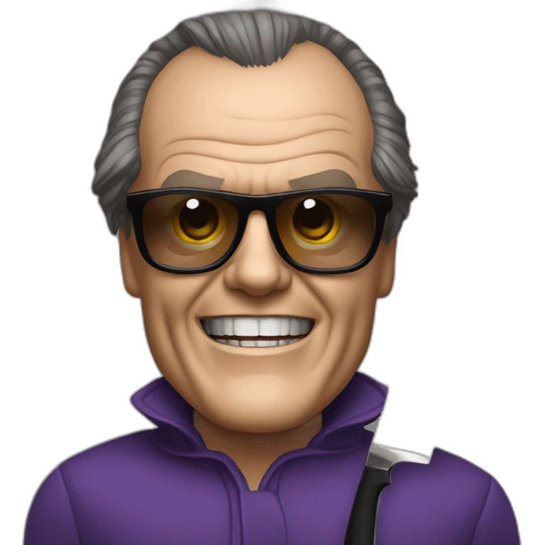 jack nicholson with knife emoji