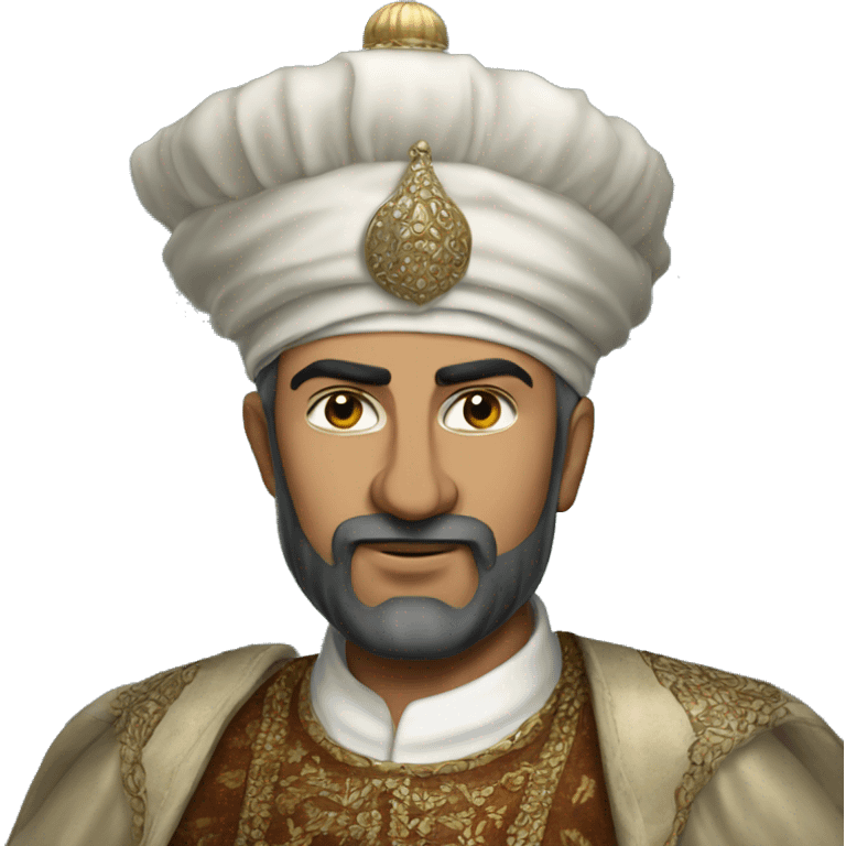 Suleiman the Magnificent in Ottoman clothing emoji