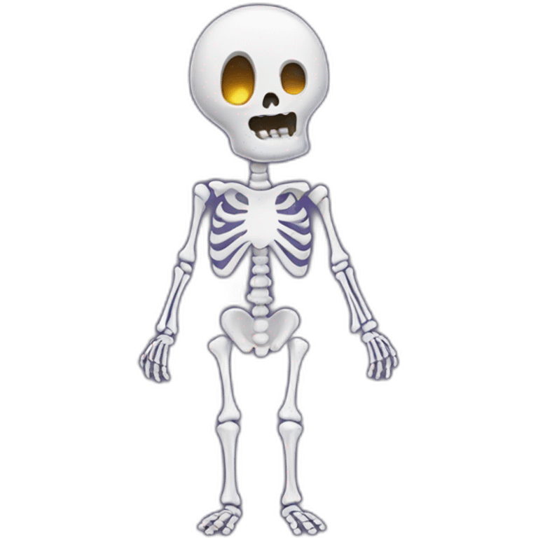 skeleton with ghost costume emoji