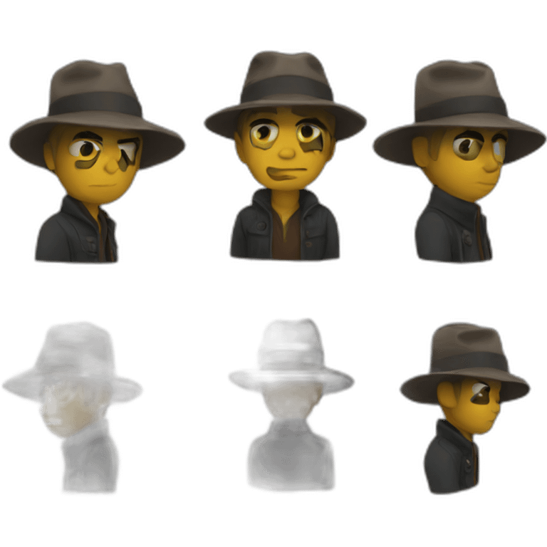 Mysterious stranger emoji