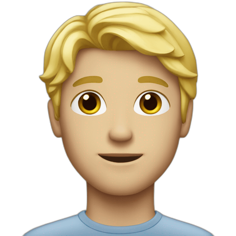 blond young man  emoji