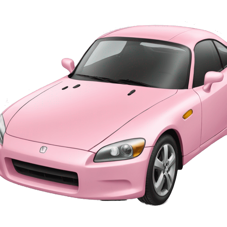 Light pink Honda car emoji