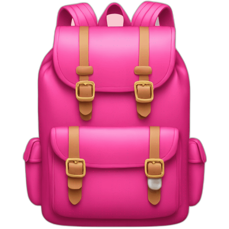 school bag pink emoji