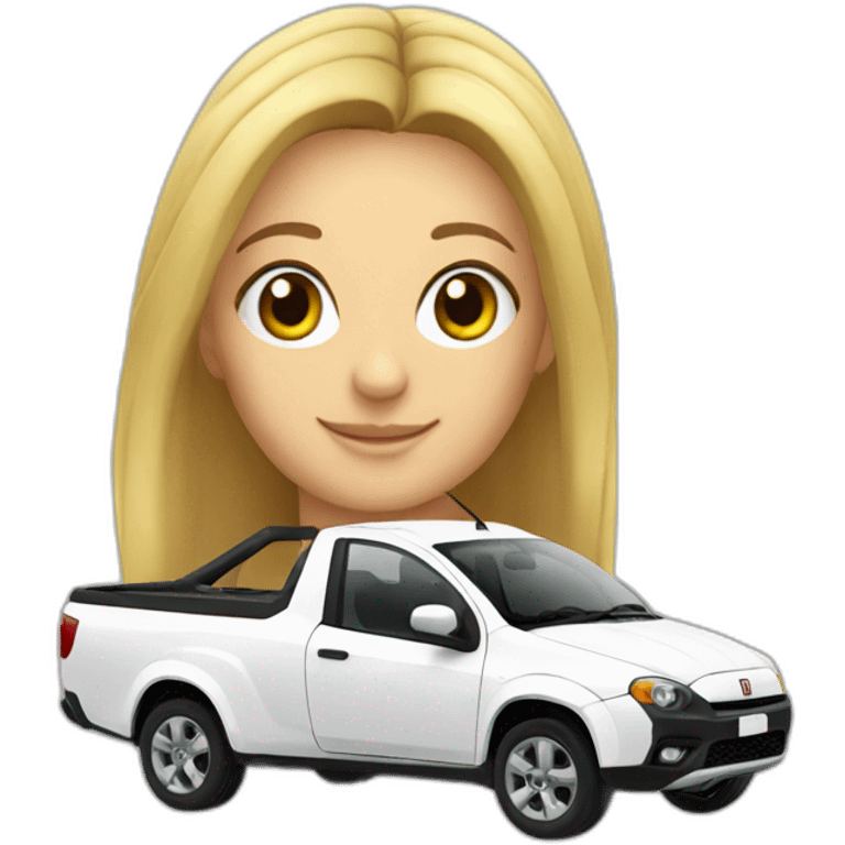 white-fiat-strada emoji