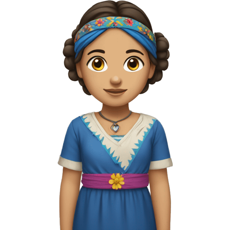 Métis girl with headbands emoji