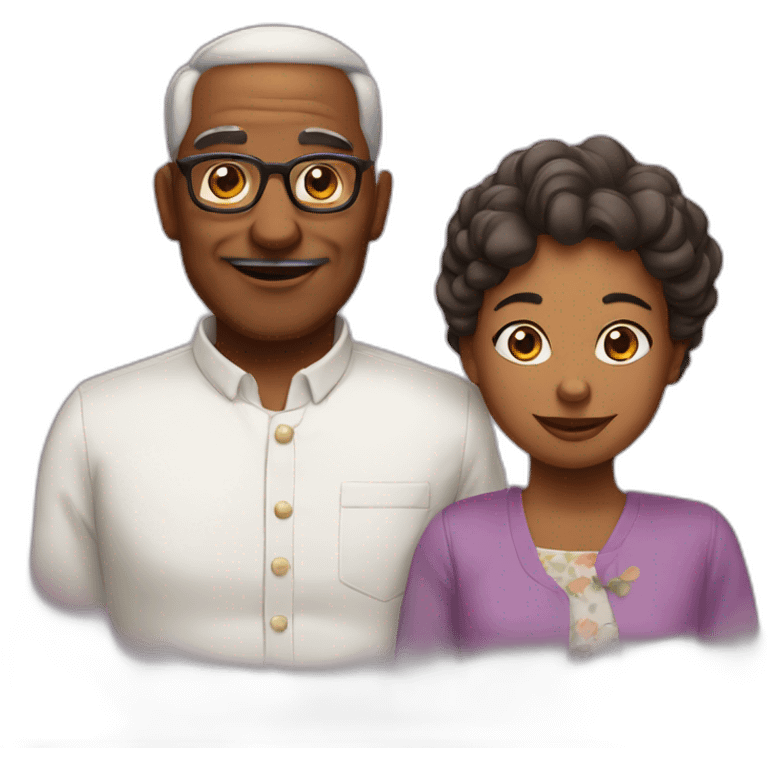 Papa et maman emoji