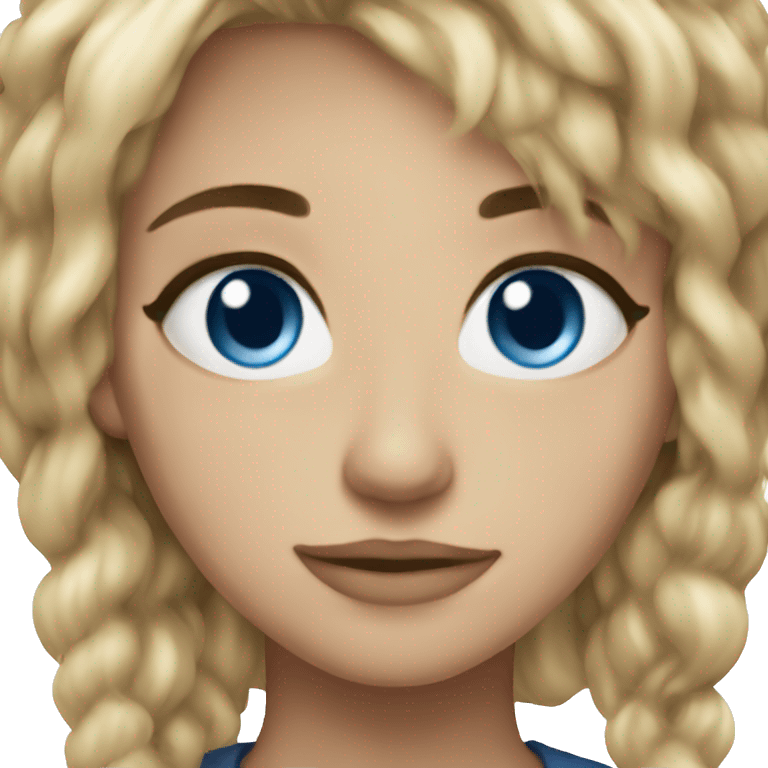 blue eyes dirty blonde hair qo emoji