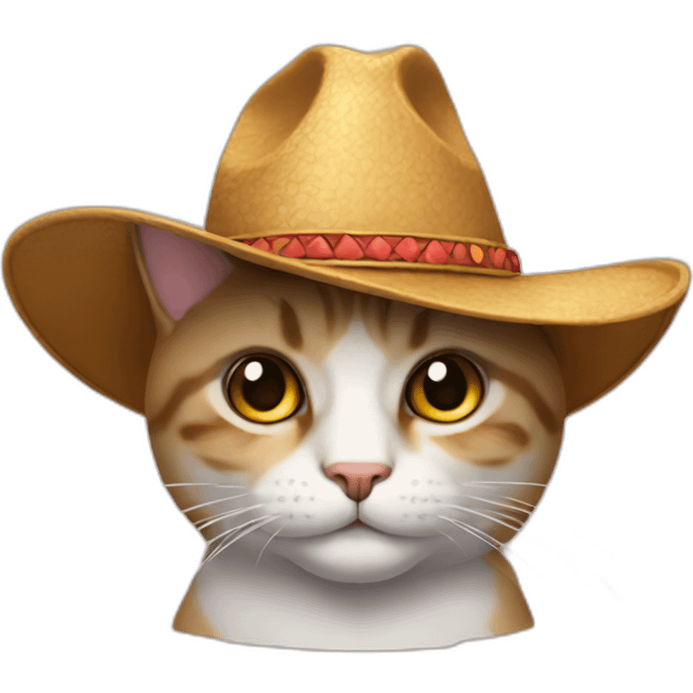 gato con sombrero emoji