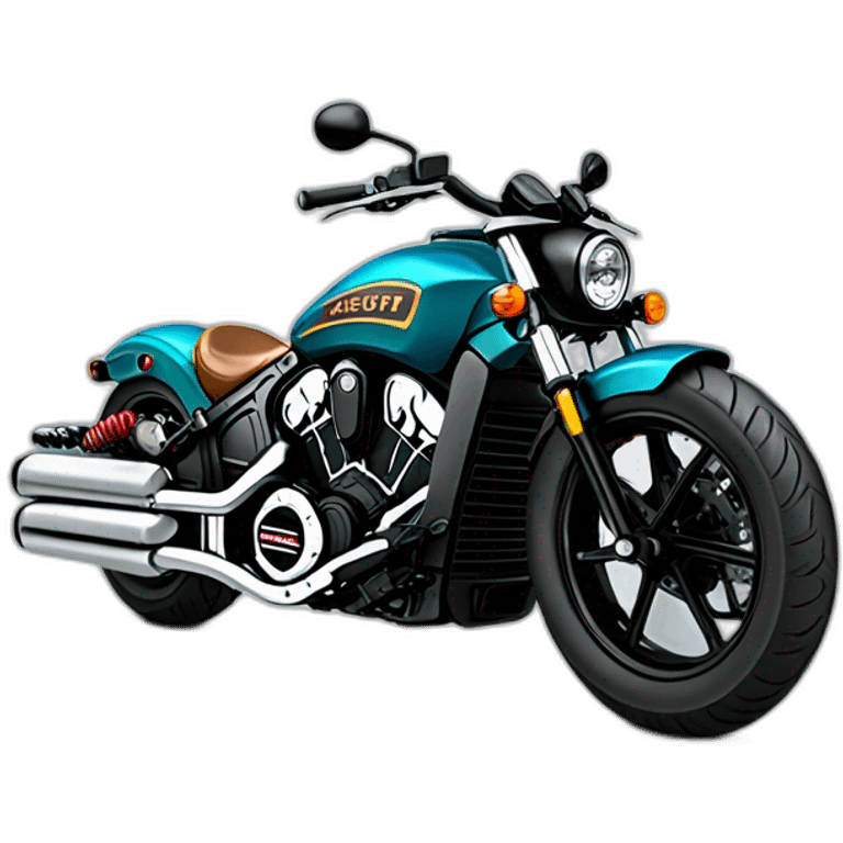 indian scout bobber motorcycle emoji