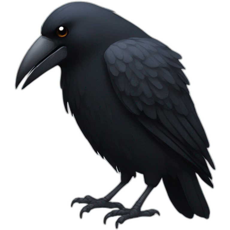 sad crow emoji