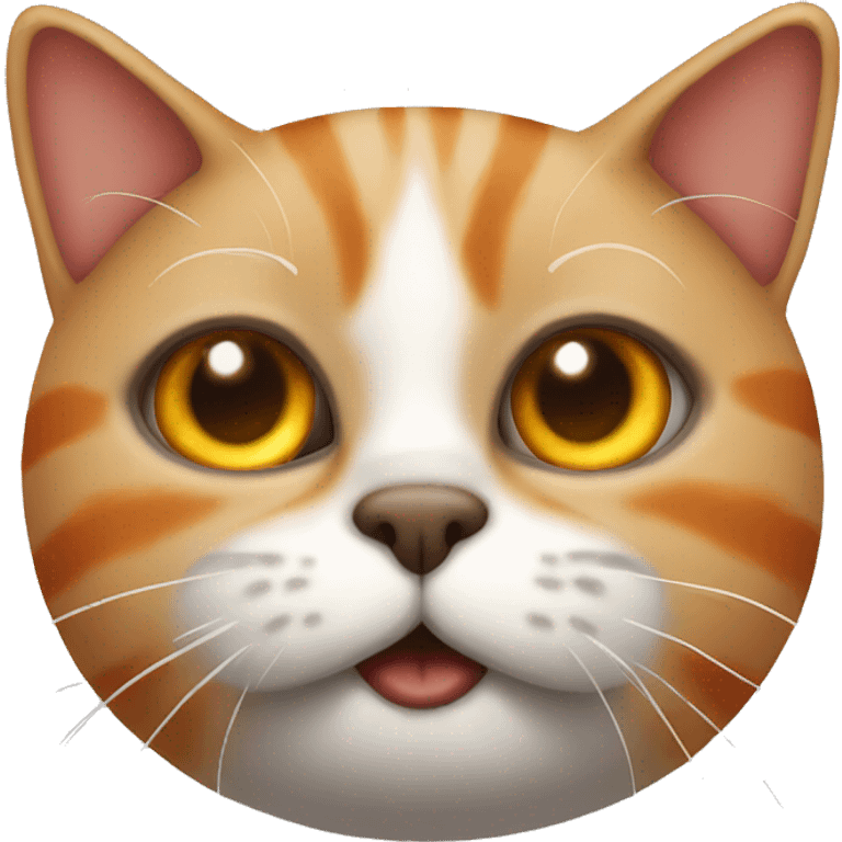 Dirty cat orange emoji