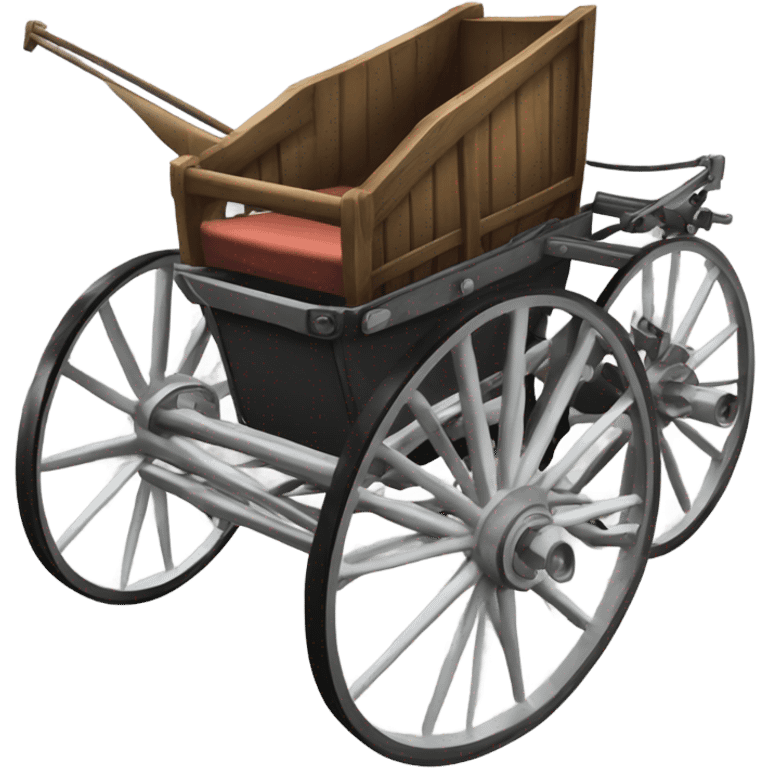 harness race cart side view emoji