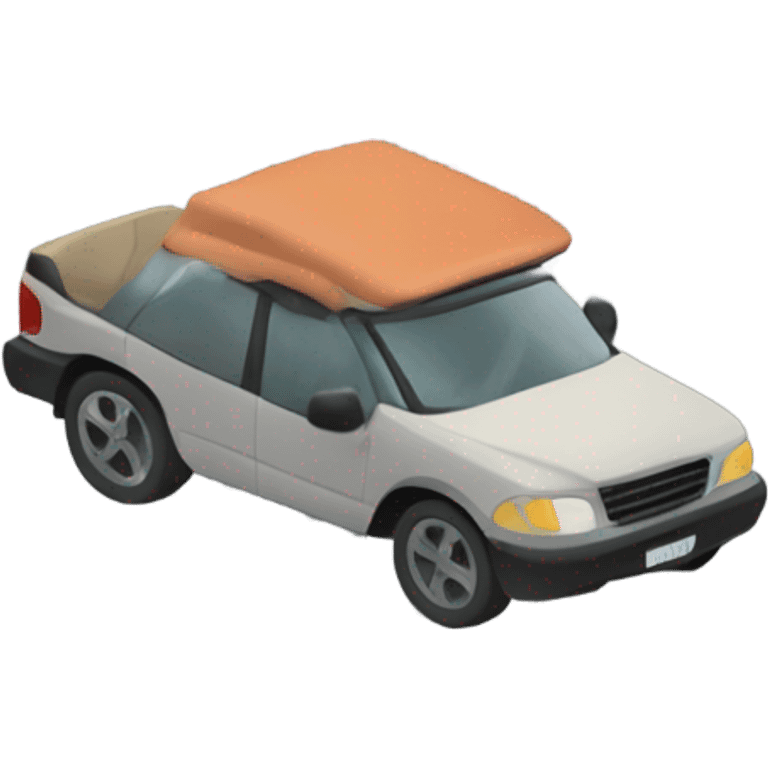 A vehicle on an unknown road emoji