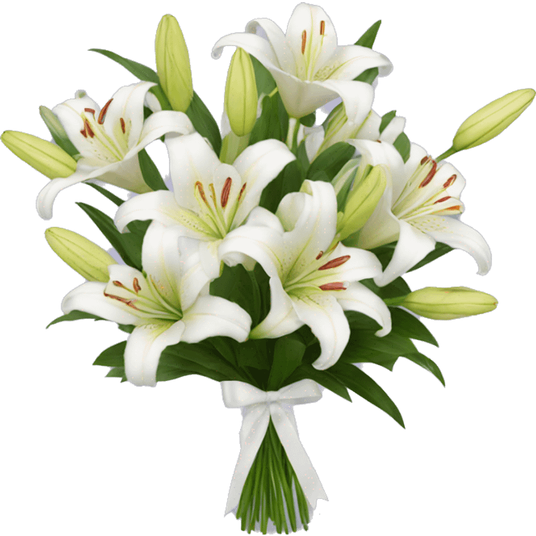 lilies bouquet emoji