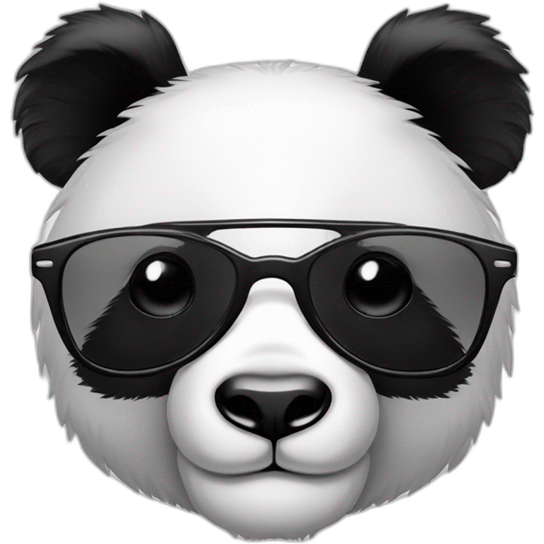 Panda avec des lunettes de soleil emoji