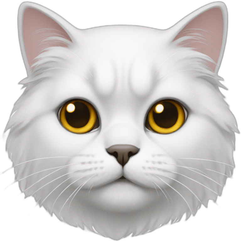 White Persian cat emoji