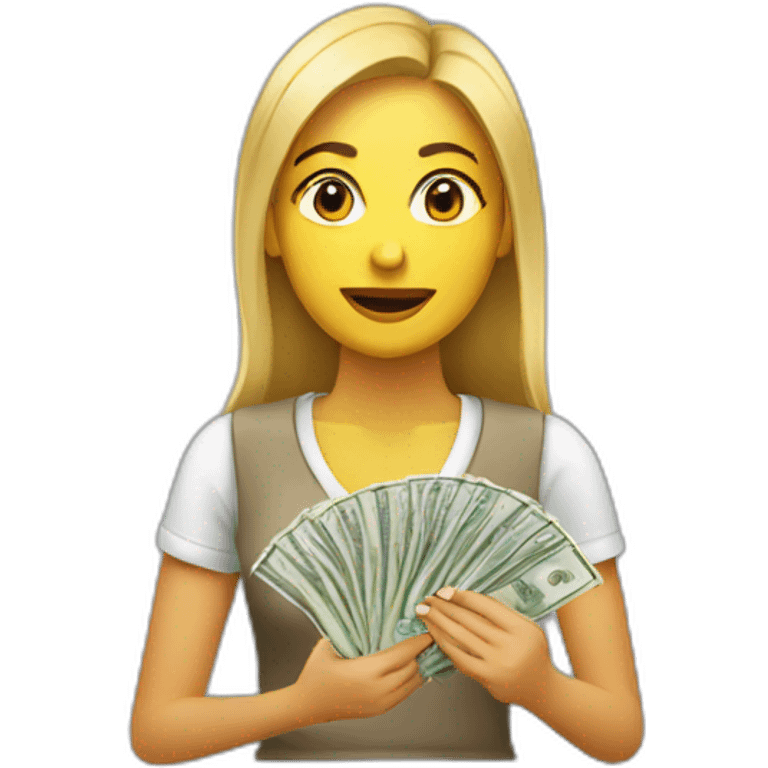 woman-taking-money emoji