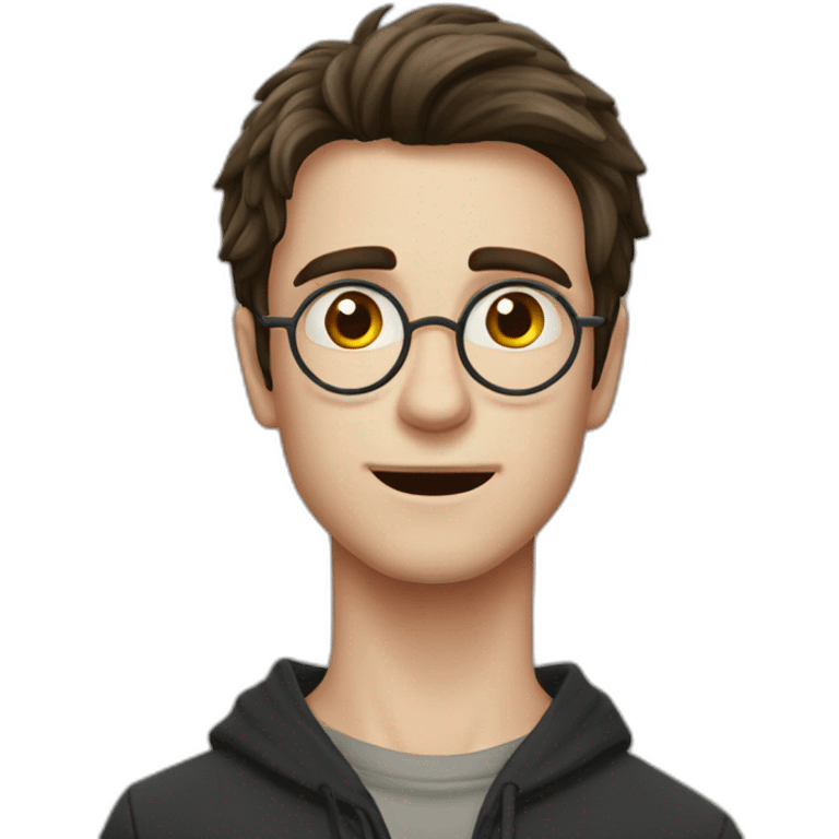 Harry Potter haciendo el conjuro emoji