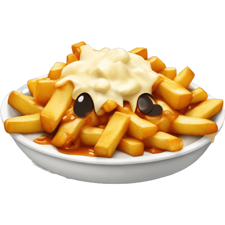 poutine qui mange une poutine emoji