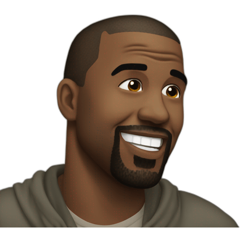 Happy kanye west emoji