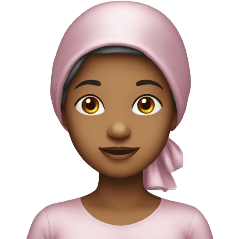 girl with a satin bonnet  emoji