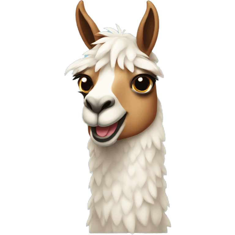 Cute llama emoji