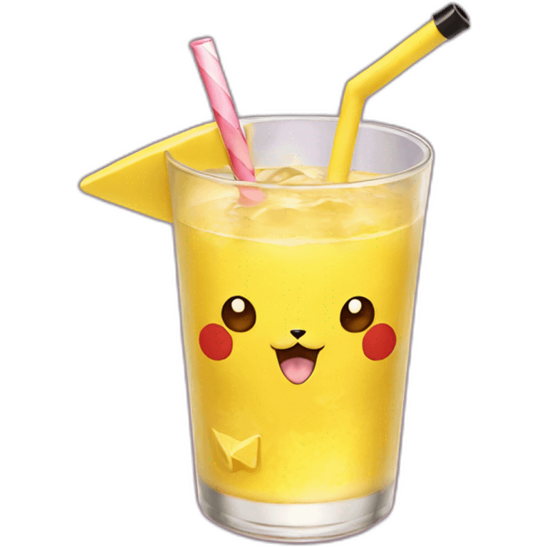 Pikachu drink  emoji