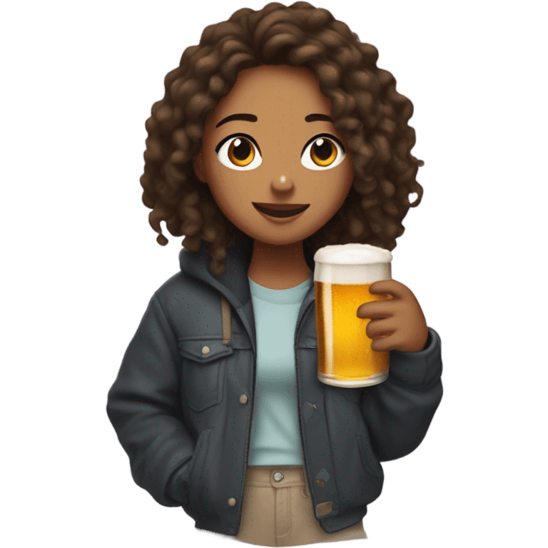 Cassie from euphoria drinking a beer in comfortable clothes emoji