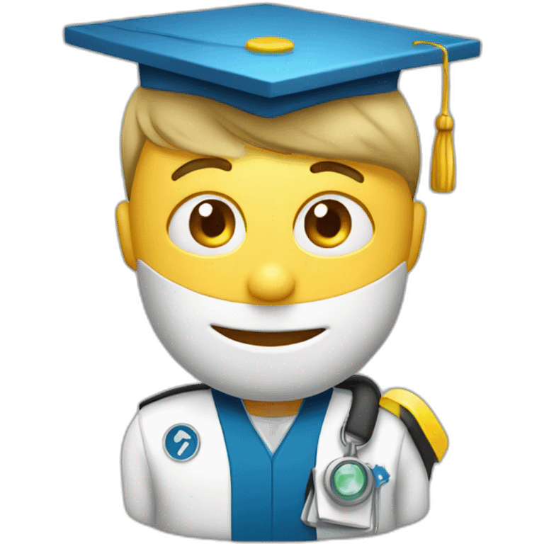 further education in paramedics style with Mortarboard emoji