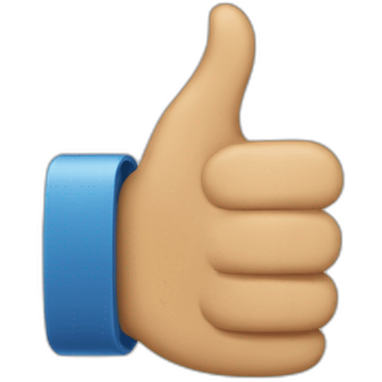 Thumbs up but the top is pointing horizontal  emoji