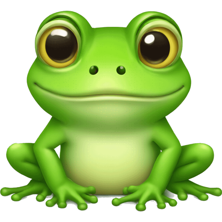 little cute prince frog emoji