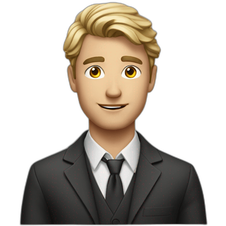 christoph the young shy but cool business man emoji