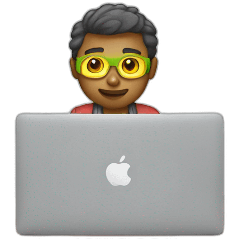 developer with laptop sticker emoji