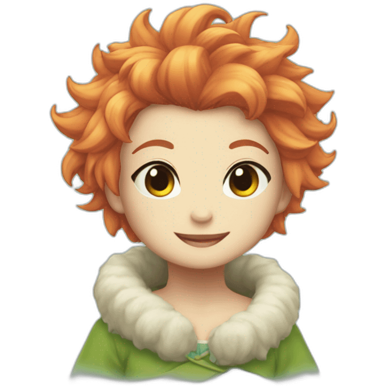 Fluffy embrassant nami emoji