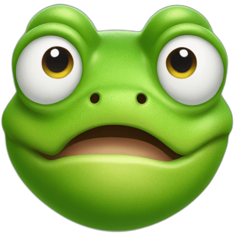 mr frog feeling super emoji