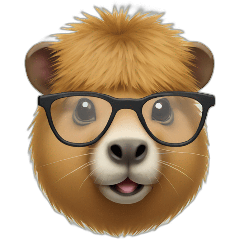 capybara in glasses emoji