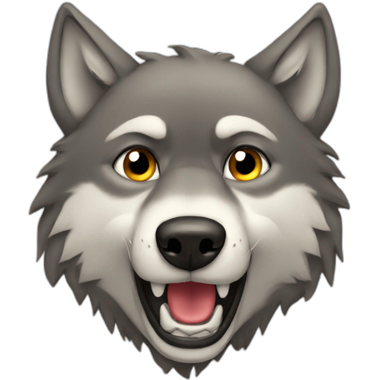 Wolf crying emoji