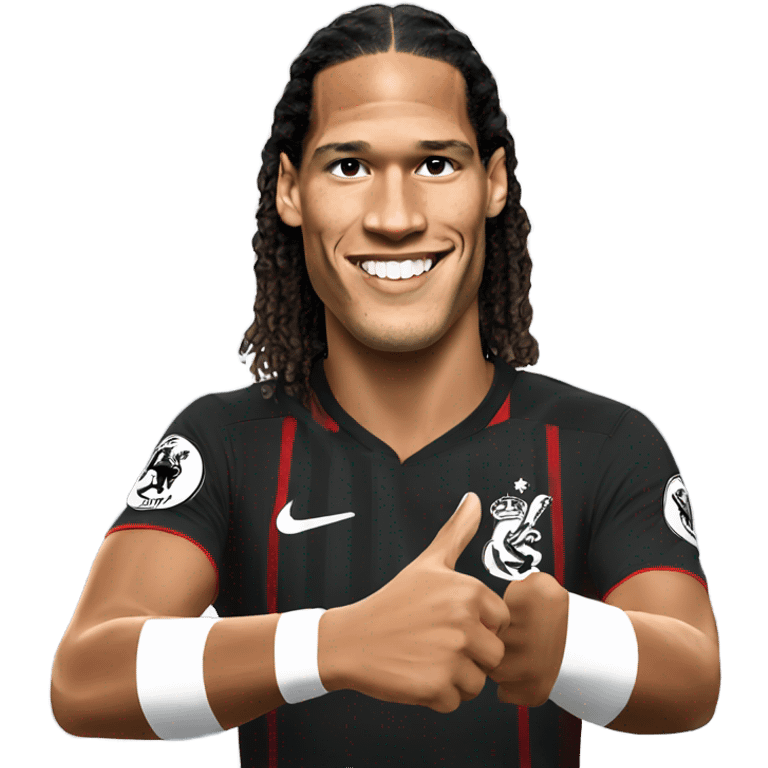 Virgil van dijk with his thumb up  emoji