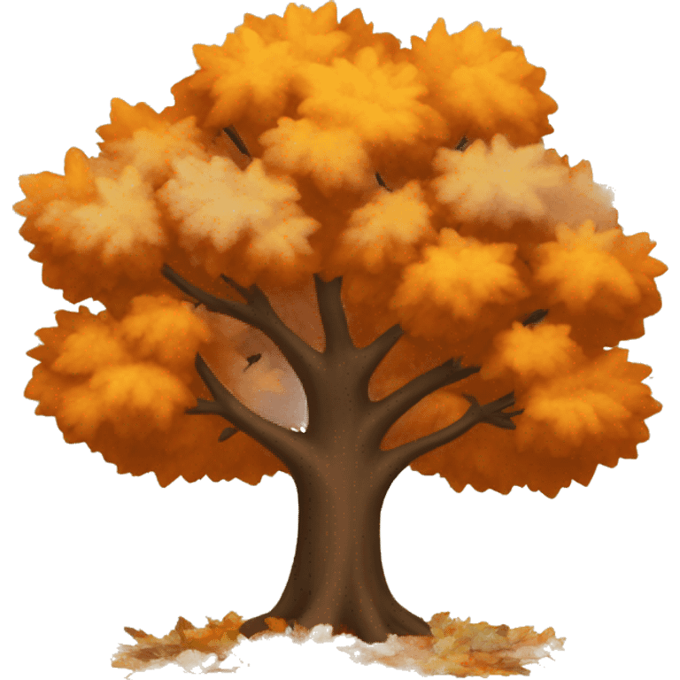 Autumn tree emoji