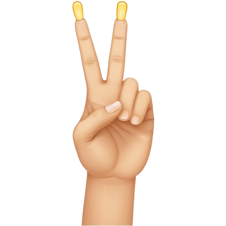 Hand showing three fingers emoji