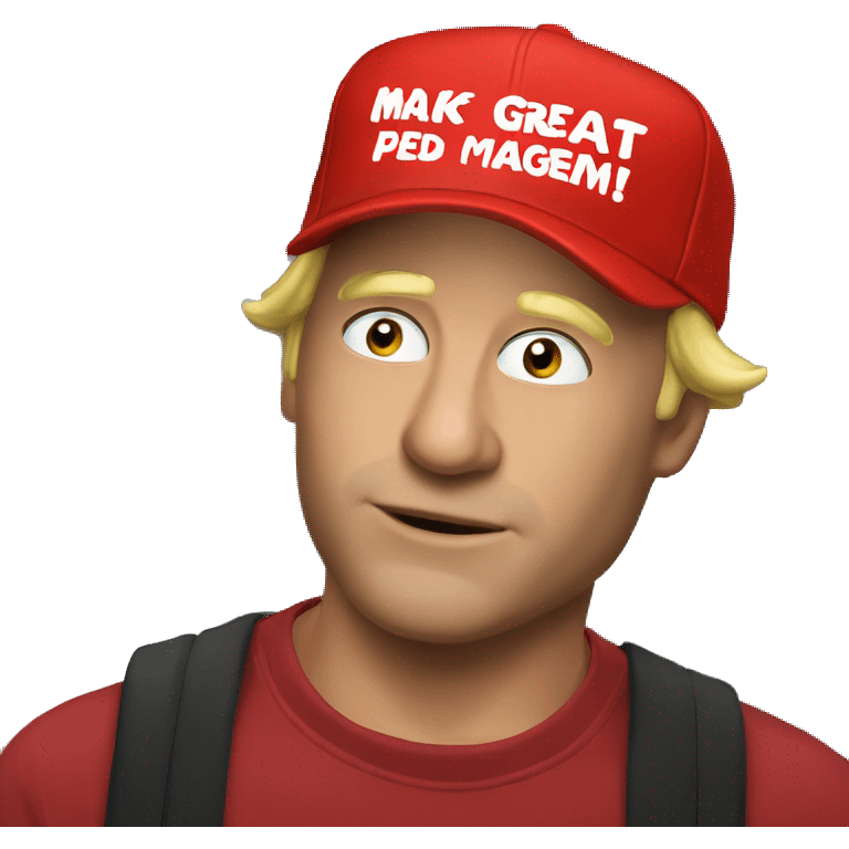 make $pepememe great again red cap emoji